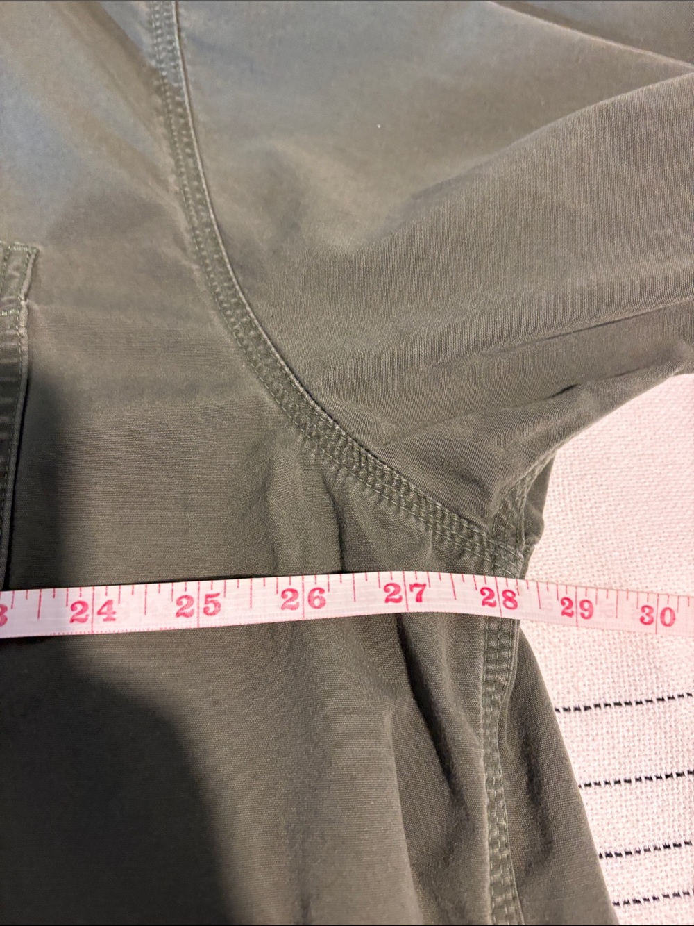 Carhartt XXL Olive Green Short Sleeve Button Front Work Shirt Relaxed Fit - Picture 7 of 8